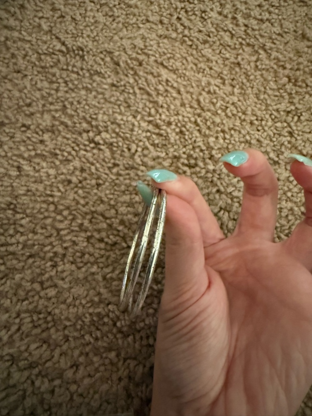 Silver Hoop Earrings - Women's Jewelry